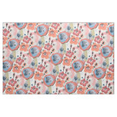 Tissu Rose Abstrait Floral (Yard)