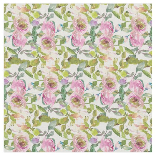 Tissu Rose aquarelle (Fermer)