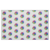 Tissu Rose arc-en-ciel coloré (Fat Quarter)