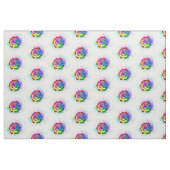 Tissu Rose arc-en-ciel coloré (Fat Quarter)