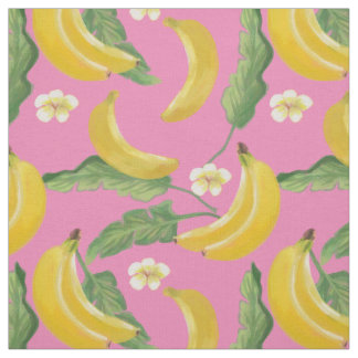 Tissu rose banane