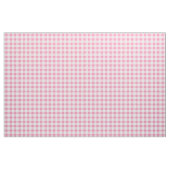 Tissu Rose bébé et carreaux gingham blanc (Yard)