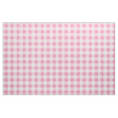 Tissu Rose bébé et carreaux gingham blanc (Fat Quarter)