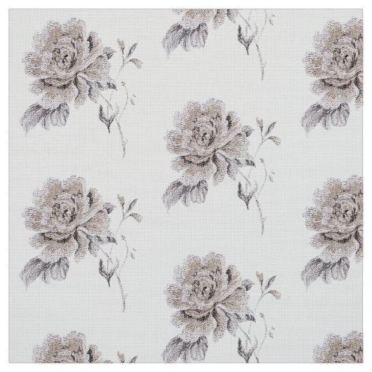 Tissu Rose beige (Échantillon)