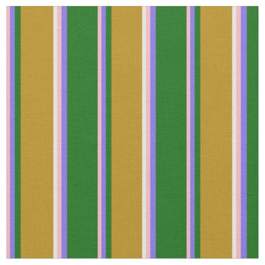 Tissu Rose, bleu ardoise, vert, or foncé & blanc (Fermer)