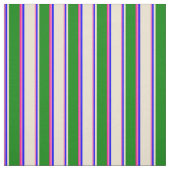 Tissu Rose Chaud, Bleu, Beige, Vert & Rose profond (Échantillon)