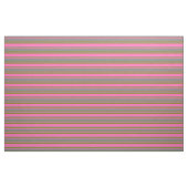 Tissu Rose chaud, gris et Motif vert (Fat Quarter)