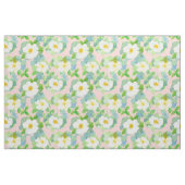 Tissu Rose Cherokee blanc rose pâle (Fat Quarter)