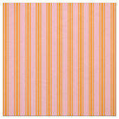 Tissu Rose clair et rayures orange foncé (Échantillon)