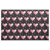 Tissu rose Coeur & Flèche, Noir (Fat Quarter)