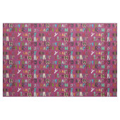 Tissu rose d'anniversaire heureux (Fat Quarter)