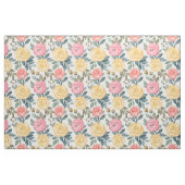 Tissu Rose d'aquarelle rose et jaune (Fat Quarter)