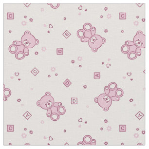 Tissu Rose d'arrière - plan de nounours