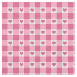 Tissu Rose de contrôle de guingan et de motif de