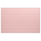Tissu Rose de corail et blanc barrés (Yard)