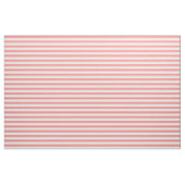 Tissu Rose de corail et blanc barrés (Fat Quarter)