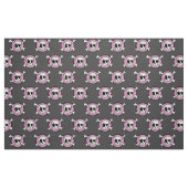 Tissu rose de crânes (Fat Quarter)