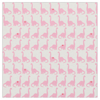 Tissu rose de dinosaure