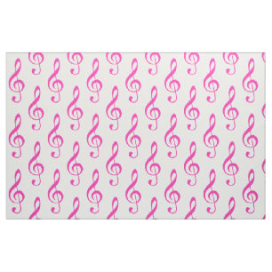 Tissu rose de motif de clef triple