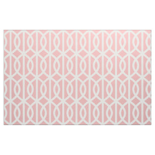Tissu rose de motif de treillis de poudre
