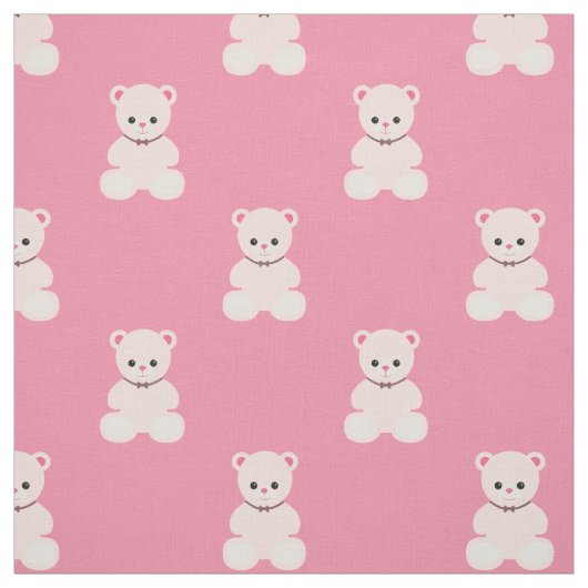 Tissu rose de nounours (Échantillon)