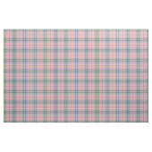 Tissu Rose de pastels de ressort, bleu, plaid d'Aqua (Yard)