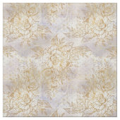 Tissu Rose de trait d'or sur un motif de texture crème (Échantillon)