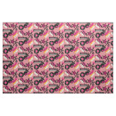 Tissu rose de vedette du rock de filles (Fat Quarter)