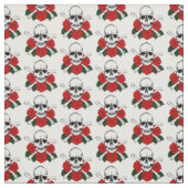Tissu Rose des crânes (Échantillon)