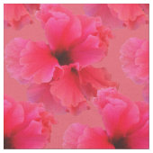 Tissu rose d'impression florale de ketmie (Fermer)