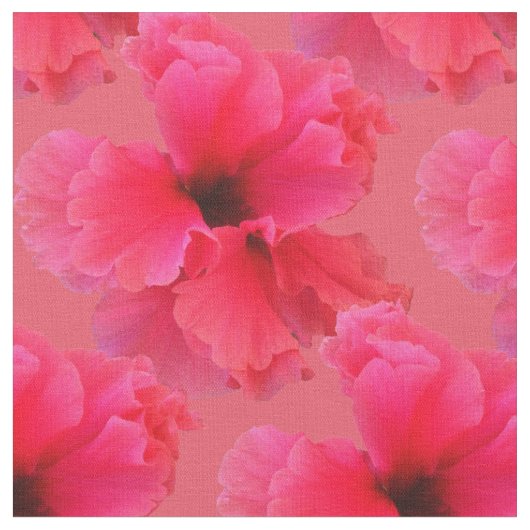 Tissu rose d'impression florale de ketmie (Fermer)