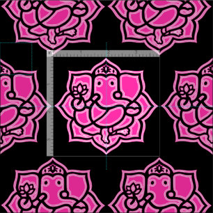 Tissu rose du coton peigné par Ganesh (56"