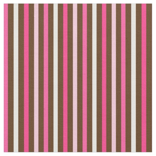 Tissu rose et Brown à 15 bandes (Fermer)