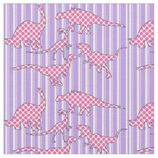 Tissu rose et pourpre de dinosaure