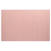 Tissu Rose et textile de point de polka d'or (Fat Quarter)