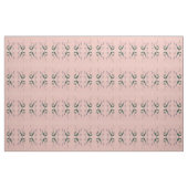 TISSU ROSE FLEURS (Yard)