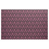Tissu rose-foncé et noir d'impression de damassé (Fat Quarter)