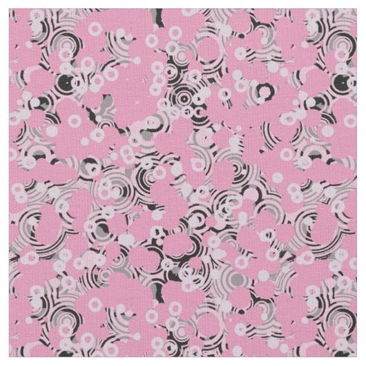 Tissu rose gris et noir abstrait (Fermer)