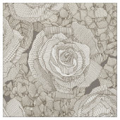 Tissu rose hydrangea floral silver tea leather (Fermer)