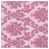 Tissu rose inspiré vintage d'impression de damassé (Fermer)