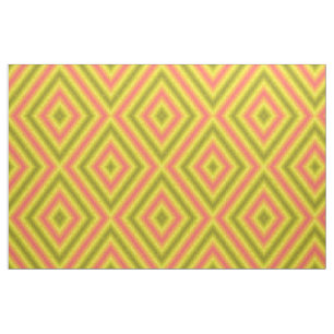 tissu rose jaune