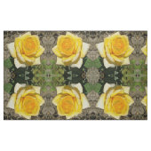 Tissu Rose jaune (Fat Quarter)