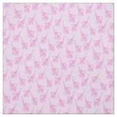 Tissu rose mignon à motifs d'éléphant pour bébé (Échantillon)