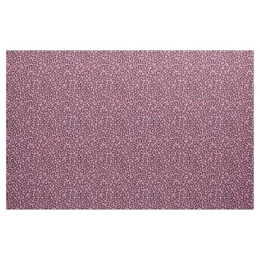 Tissu rose Motif de fourrure léopard (Yard)