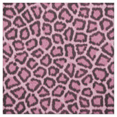 Tissu rose Motif de fourrure léopard (Échantillon)