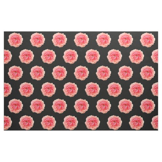 Tissu rose, Noir (Fat Quarter)