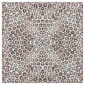 Tissu Rose noir moderne or Empreinte de léopard à huile (Échantillon)