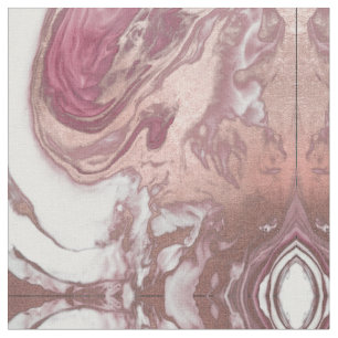 Tissu Rose or rose blanc peint fille Abstrait marbre