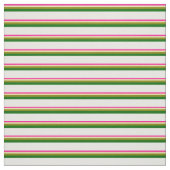 Tissu Rose profond, bronzé, vert, vert foncé et blanc (Échantillon)