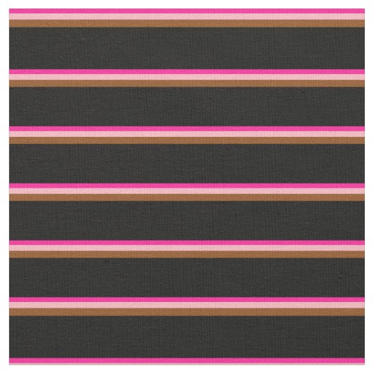 Tissu Rose profond, rose clair, Brown et noir (Fermer)